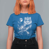 Vintage Geek Princess Cat T Shirt For Women Full Moon Engraving Art Gift