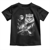 Vintage Geek Princess Cat Toddler T Shirt Full Moon Engraving Art Gift
