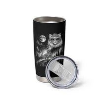Vintage Geek Princess Cat Tumbler Cup Full Moon Engraving Art Gift