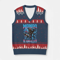 Mongo Is Appalled Princess Cat Quote V-Neck Knit Sweater Vest Geeky Fantasy Book Lover