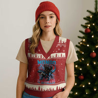 Mongo Is Appalled Princess Cat Quote V-Neck Knit Sweater Vest Geeky Fantasy Book Lover