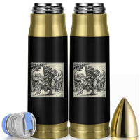 Cool Royal Cat Riding Dinosaur Bullet Tumbler Rock N Roll Engraving Graphic Art