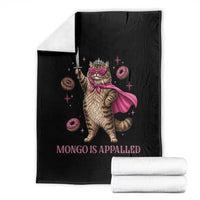 Cute Warrior Princess Cat With Sword Throw Blanket Fantasy Reader Gift