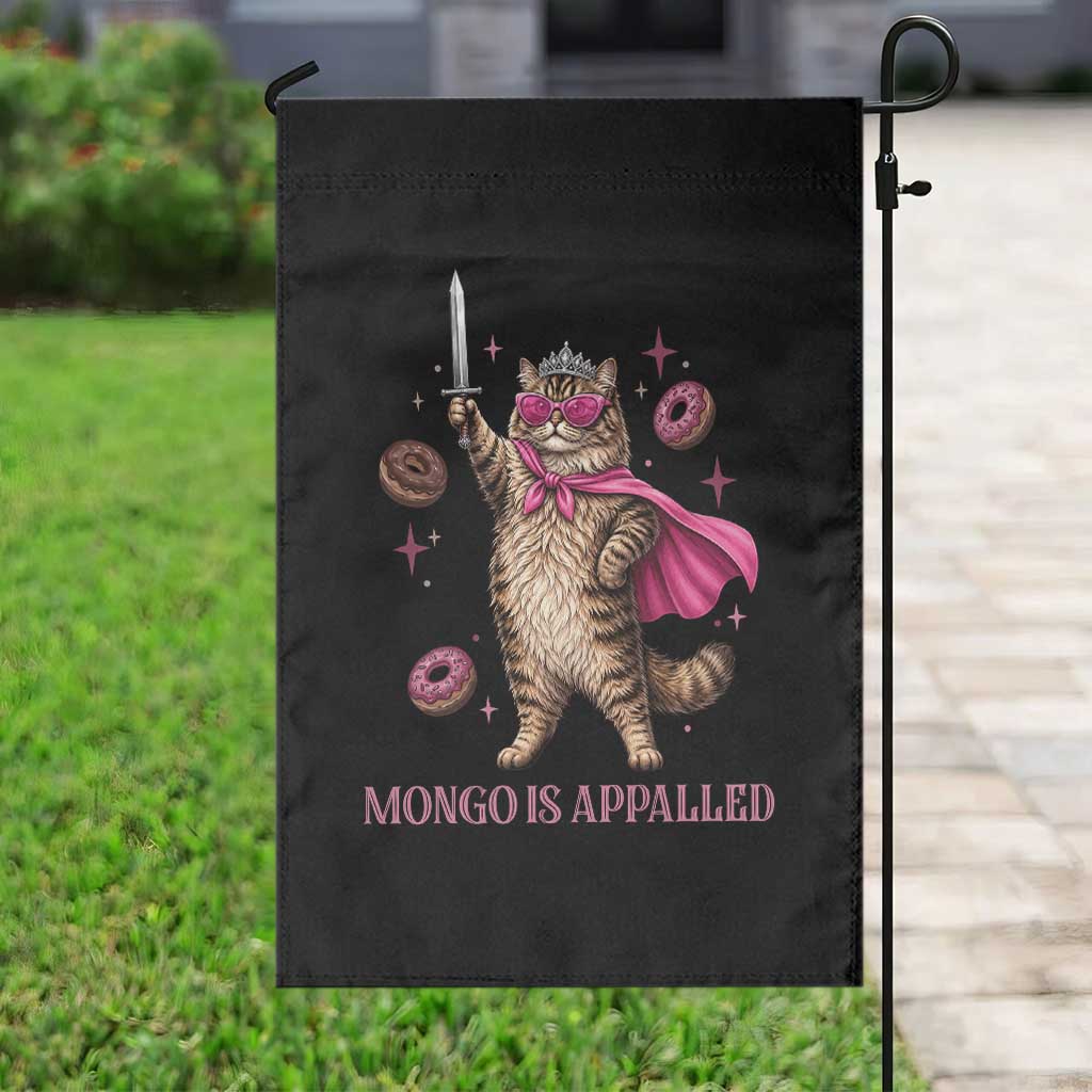 Cute Warrior Princess Cat With Sword Garden Flag Fantasy Reader Gift