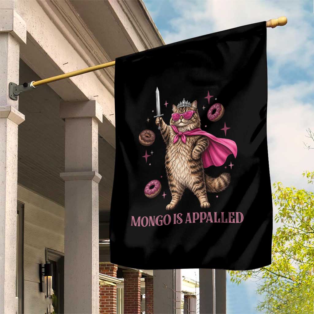 Cute Warrior Princess Cat With Sword Garden Flag Fantasy Reader Gift
