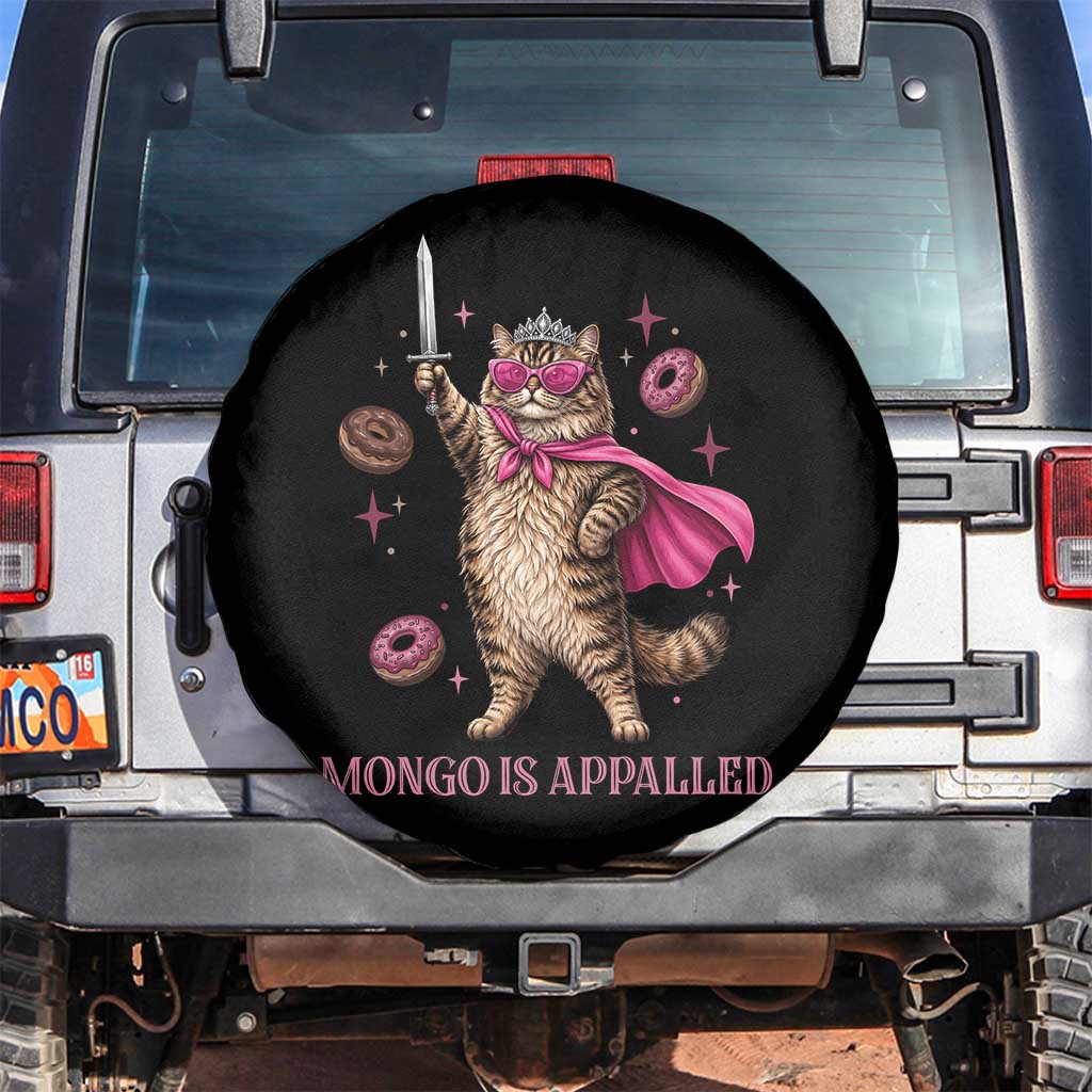 Cute Warrior Princess Cat With Sword Spare Tire Cover Fantasy Reader Gift
