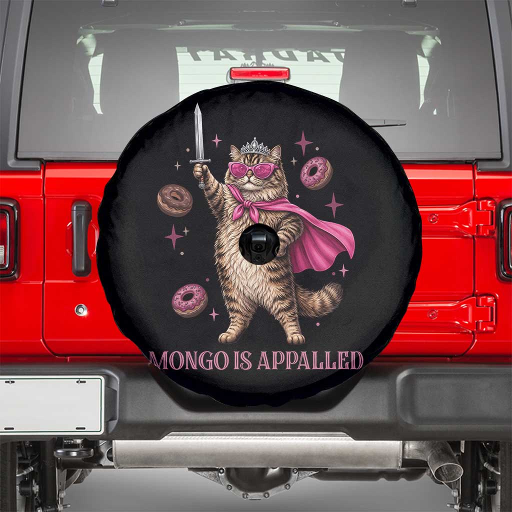Cute Warrior Princess Cat With Sword Spare Tire Cover Fantasy Reader Gift