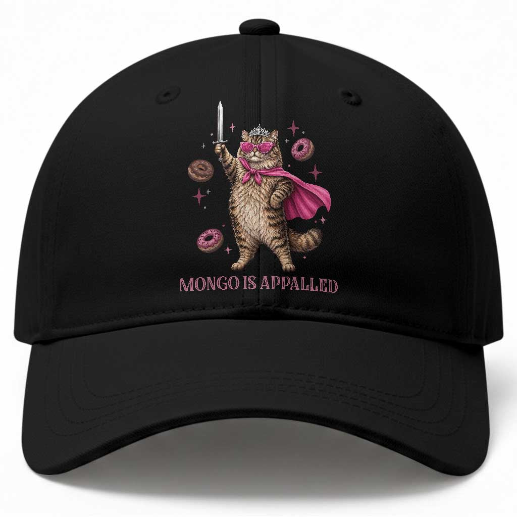 Cute Warrior Princess Cat With Sword Baseball Cap Fantasy Reader Gift