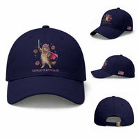 Cute Warrior Princess Cat With Sword Baseball Cap Fantasy Reader Gift