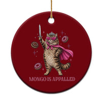 Cute Warrior Princess Cat With Sword Ceramic Ornament Fantasy Reader Gift