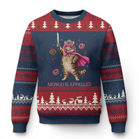 Cute Warrior Princess Cat With Sword Ugly Christmas Sweater Fantasy Reader Gift
