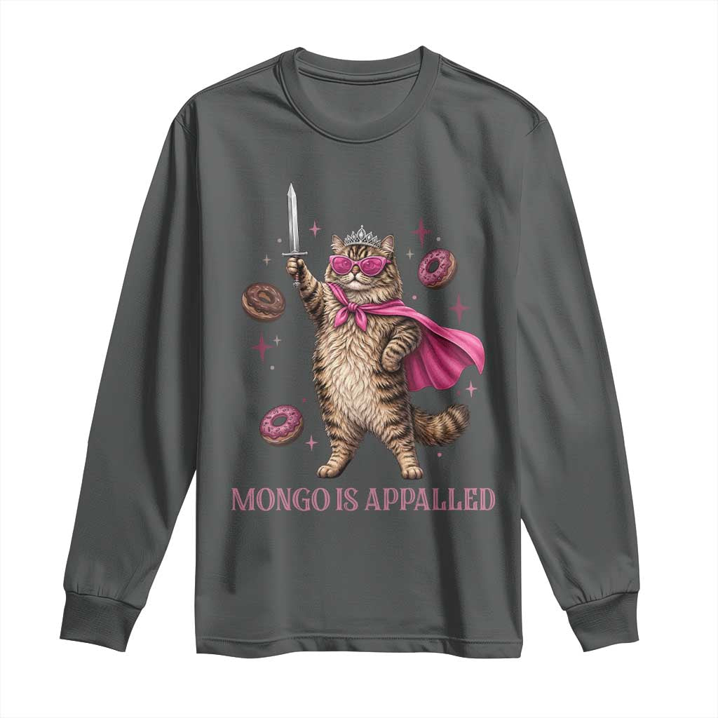 Cute Warrior Princess Cat With Sword Long Sleeve Shirt Fantasy Reader Gift