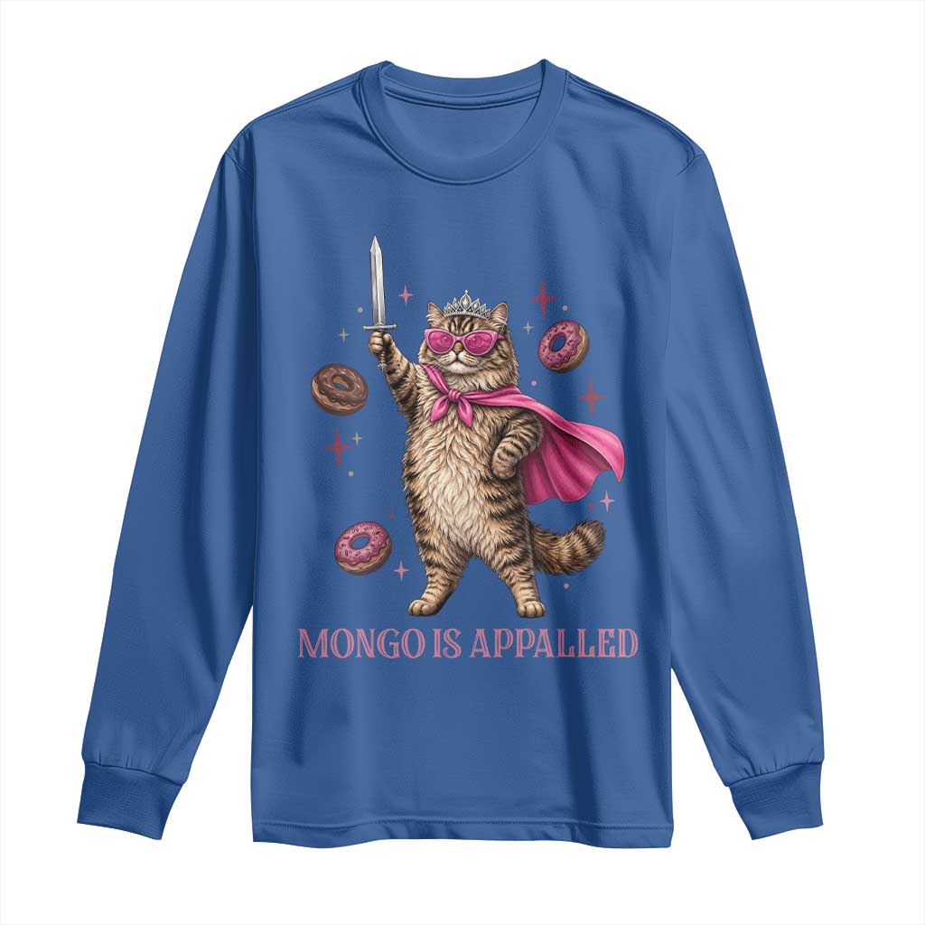 Cute Warrior Princess Cat With Sword Long Sleeve Shirt Fantasy Reader Gift