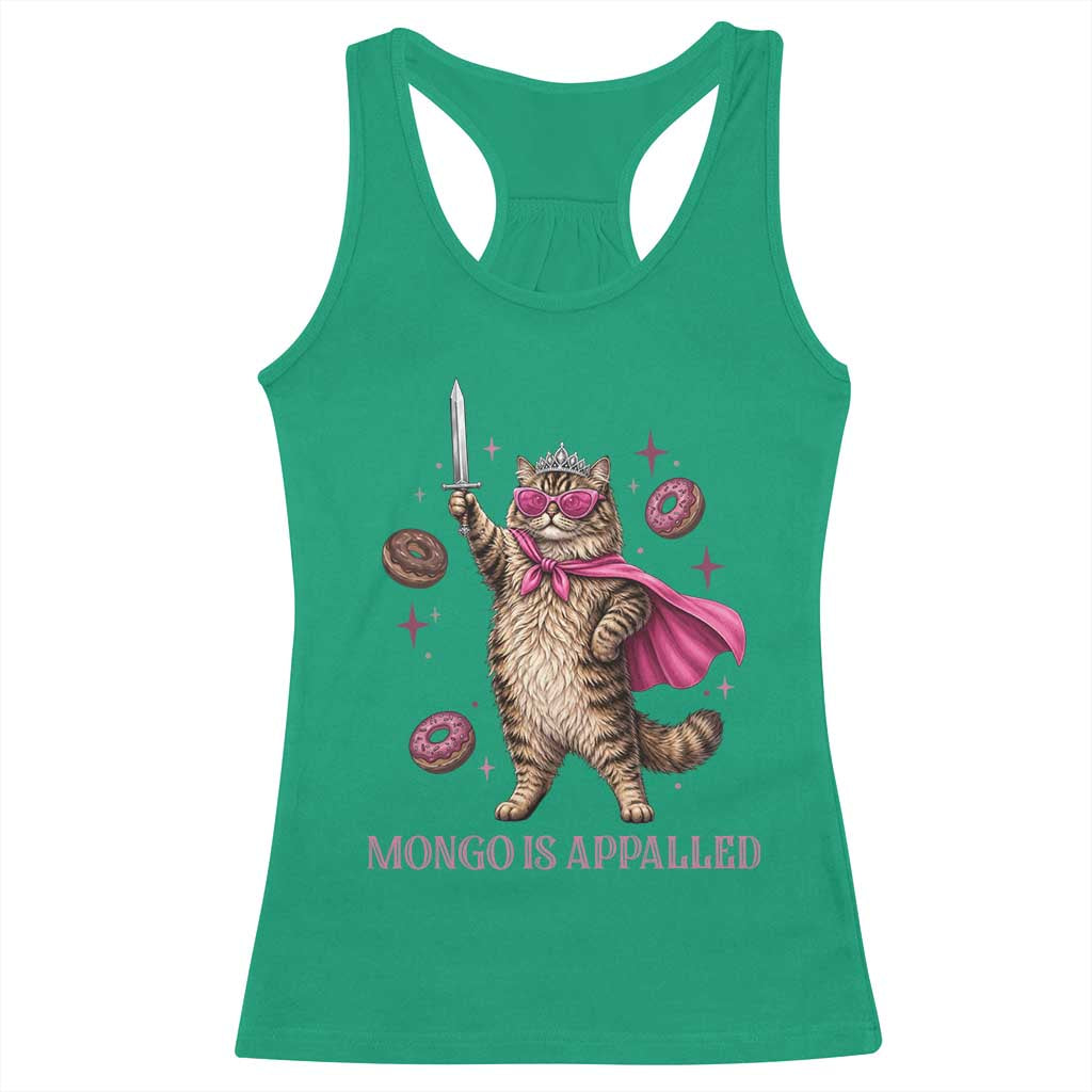 Cute Warrior Princess Cat With Sword Racerback Tank Top Fantasy Reader Gift
