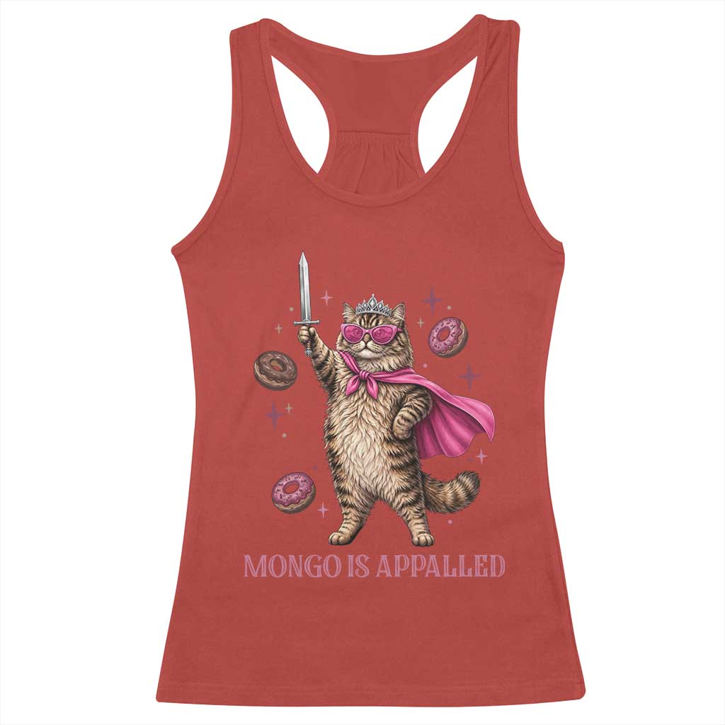 Cute Warrior Princess Cat With Sword Racerback Tank Top Fantasy Reader Gift
