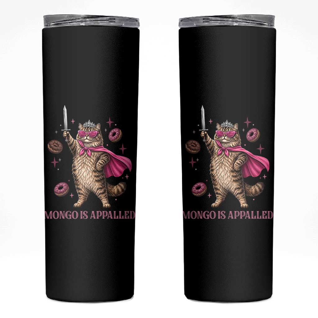 Cute Warrior Princess Cat With Sword Skinny Tumbler Fantasy Reader Gift