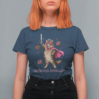 Cute Warrior Princess Cat With Sword T Shirt For Women Fantasy Reader Gift