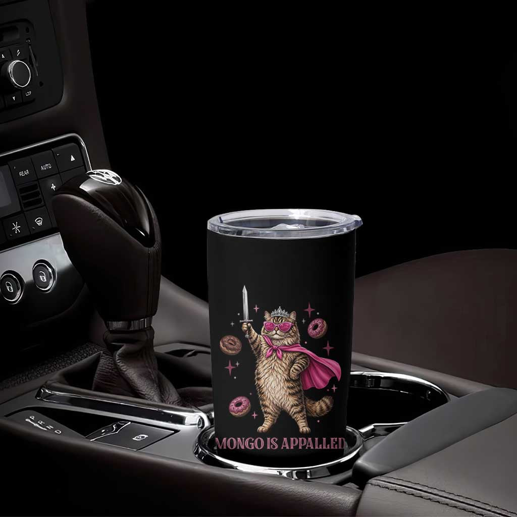 Cute Warrior Princess Cat With Sword Tumbler Cup Fantasy Reader Gift