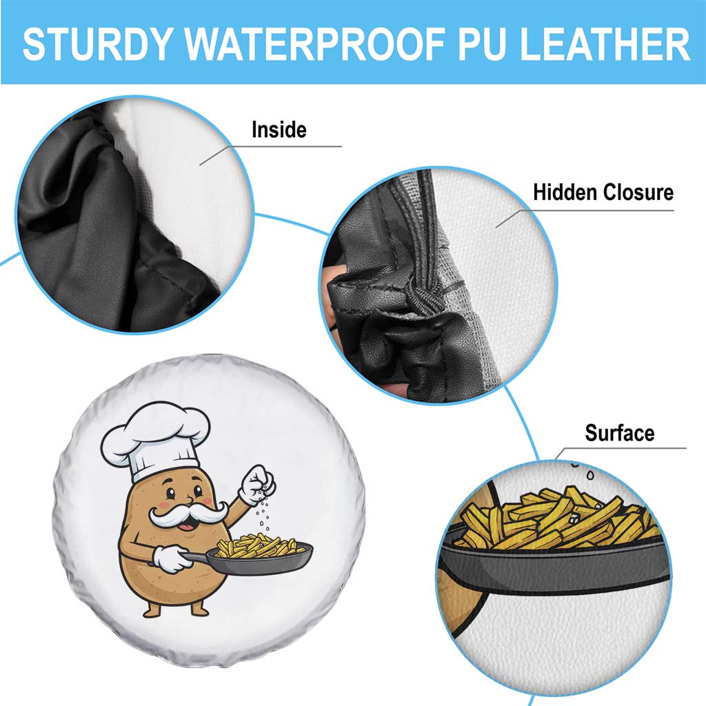 Funny Potato Cooking French Fries Spare Tire Cover Food Lover Gift - Wonder Print Shop