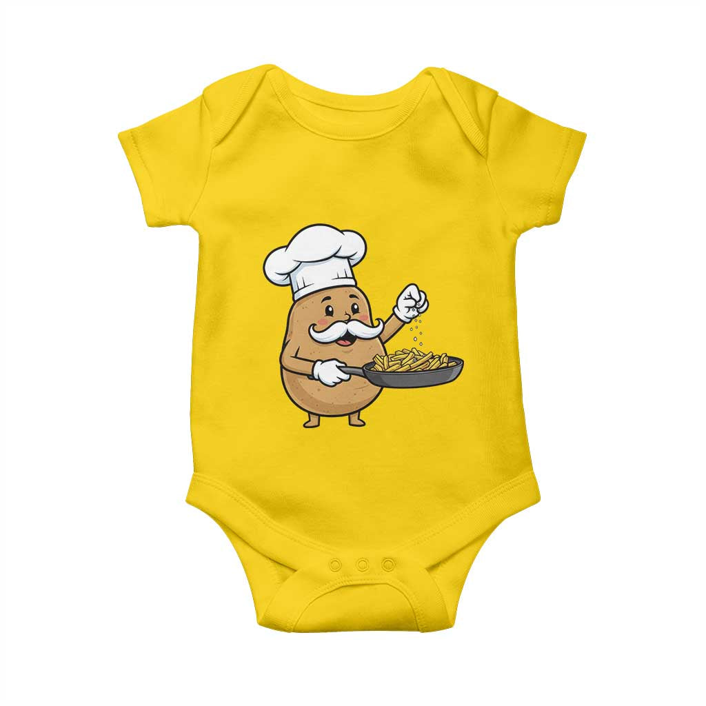 Funny Potato Cooking French Fries Baby Onesie Food Lover Gift - Wonder Print Shop