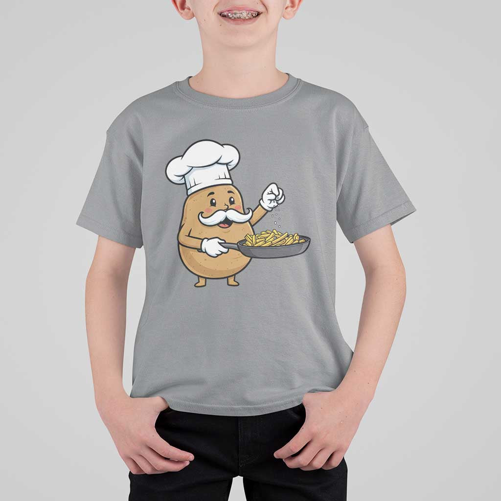 Funny Potato Cooking French Fries T Shirt For Kid Food Lover Gift - Wonder Print Shop
