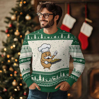 Funny Potato Cooking French Fries Ugly Christmas Sweater Food Lover Gift - Wonder Print Shop