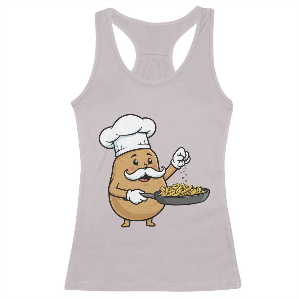 Funny Potato Cooking French Fries Racerback Tank Top Food Lover Gift - Wonder Print Shop