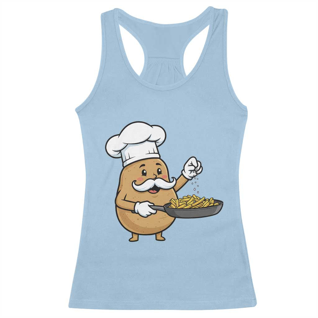 Funny Potato Cooking French Fries Racerback Tank Top Food Lover Gift - Wonder Print Shop