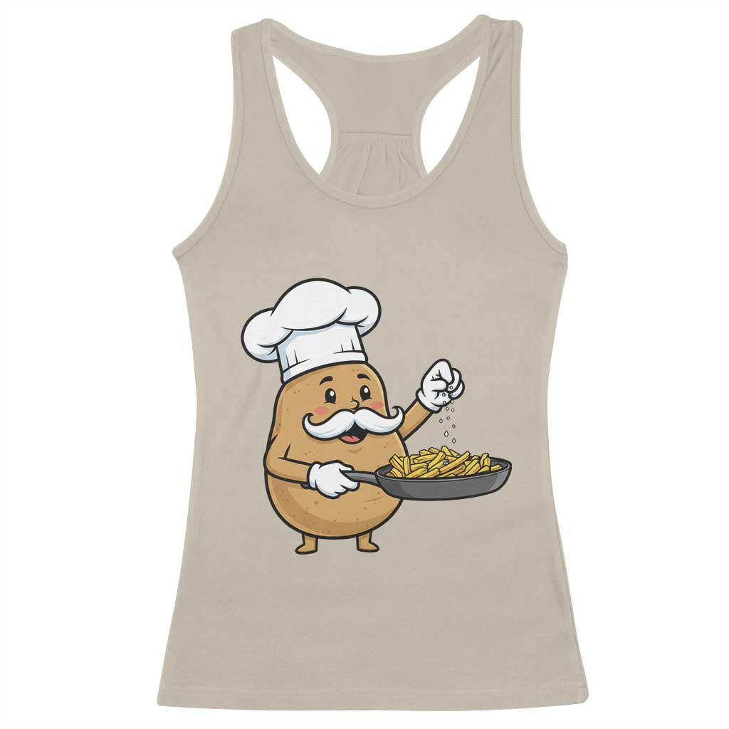 Funny Potato Cooking French Fries Racerback Tank Top Food Lover Gift - Wonder Print Shop