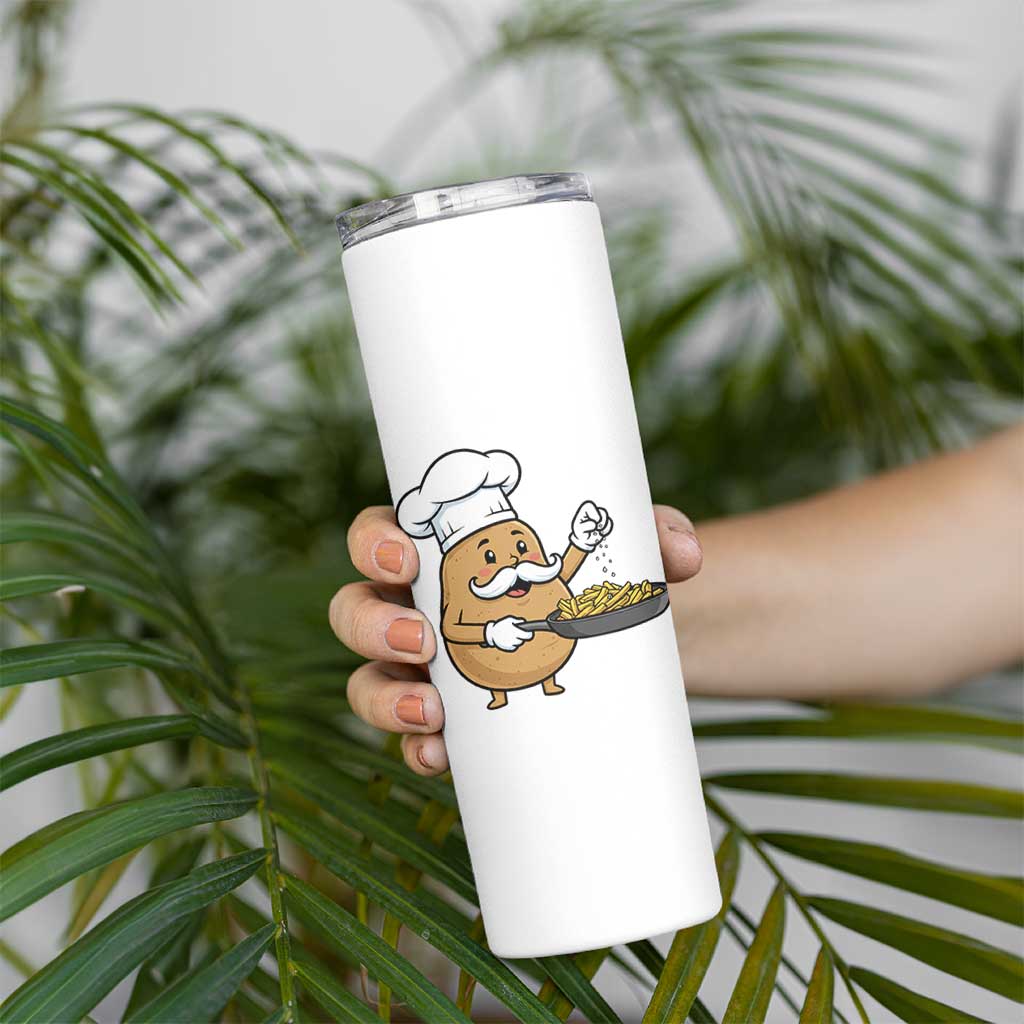 Funny Potato Cooking French Fries Skinny Tumbler Food Lover Gift