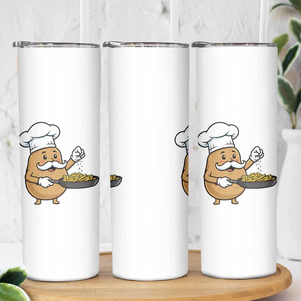 Funny Potato Cooking French Fries Skinny Tumbler Food Lover Gift