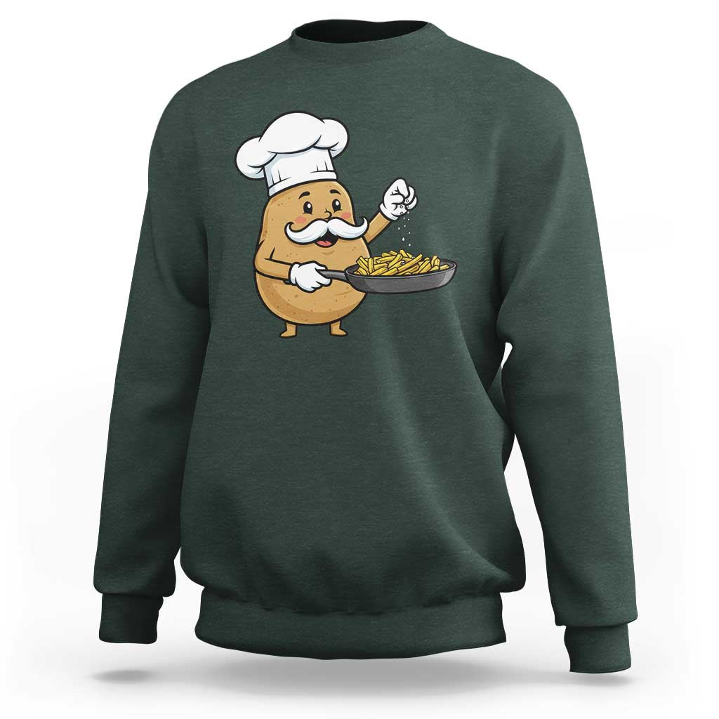 Funny Potato Cooking French Fries Sweatshirt Food Lover Gift - Wonder Print Shop
