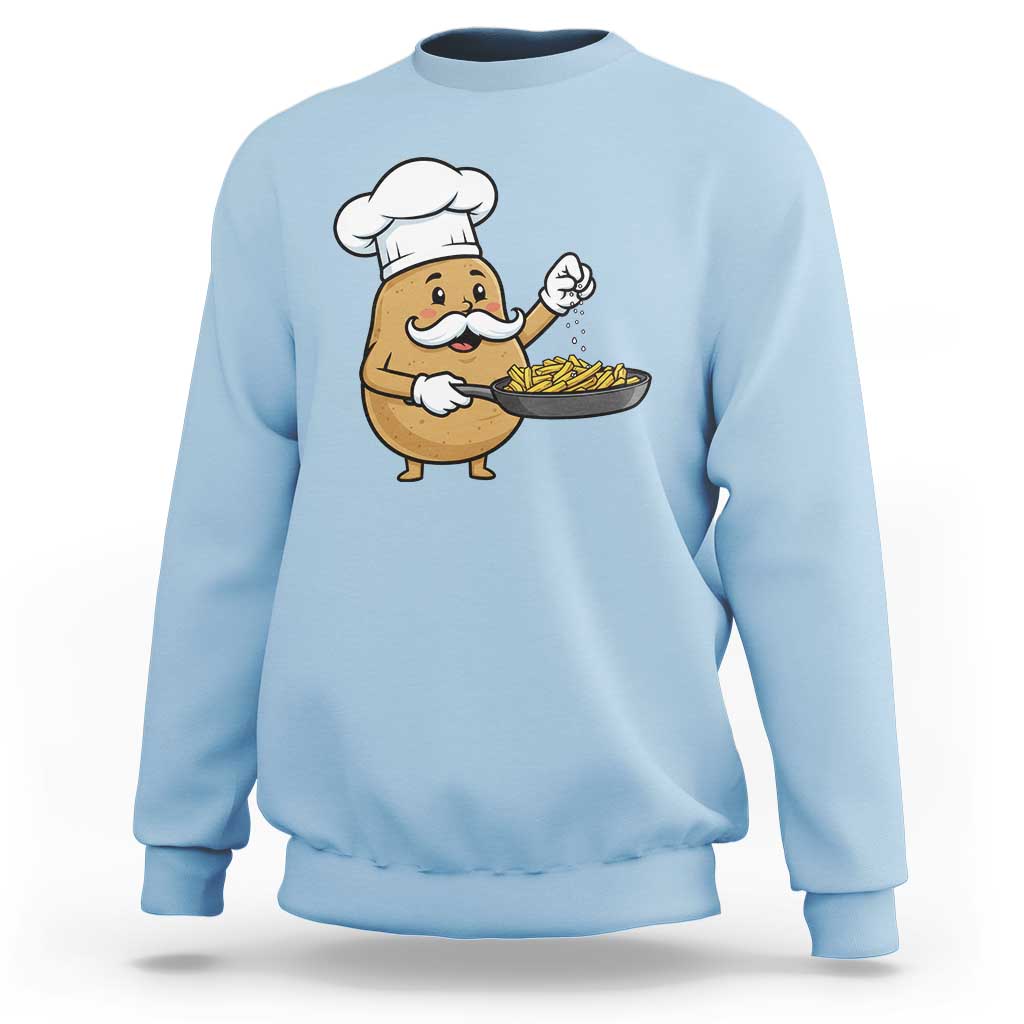 Funny Potato Cooking French Fries Sweatshirt Food Lover Gift - Wonder Print Shop