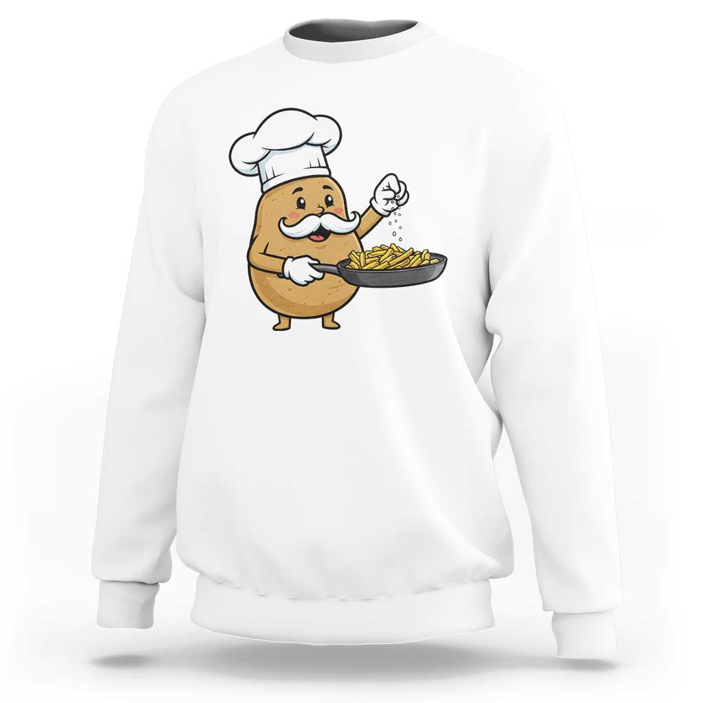 Funny Potato Cooking French Fries Sweatshirt Food Lover Gift - Wonder Print Shop