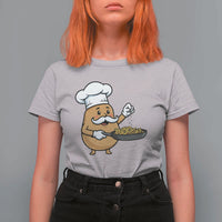 Funny Potato Cooking French Fries T Shirt For Women Food Lover Gift - Wonder Print Shop