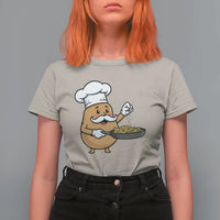 Funny Potato Cooking French Fries T Shirt For Women Food Lover Gift - Wonder Print Shop