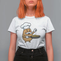 Funny Potato Cooking French Fries T Shirt For Women Food Lover Gift - Wonder Print Shop