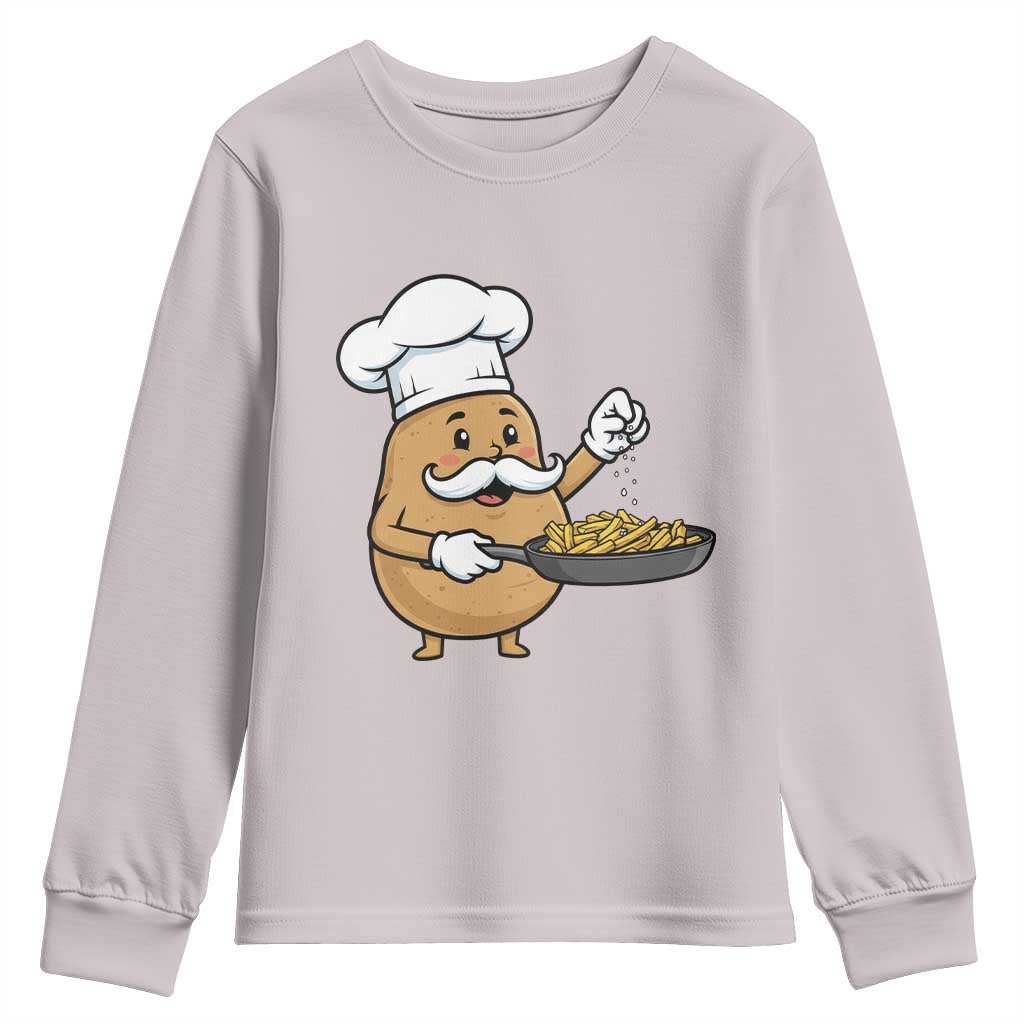 Funny Potato Cooking French Fries Youth Sweatshirt Food Lover Gift - Wonder Print Shop
