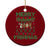 Merry Fishmas Ugly Sweater Ceramic Ornament Funny Fishing Holiday Gift - Wonder Print Shop