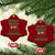 Merry Fishmas Ugly Sweater Ceramic Ornament Funny Fishing Holiday Gift - Wonder Print Shop