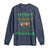 Merry Fishmas Ugly Sweater Long Sleeve Shirt Funny Fishing Holiday Gift - Wonder Print Shop
