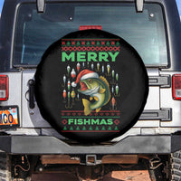Funny Merry Fishmas Ugly Sweater Spare Tire Cover Fisherman Christmas Gift - Wonder Print Shop