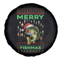 Funny Merry Fishmas Ugly Sweater Spare Tire Cover Fisherman Christmas Gift - Wonder Print Shop
