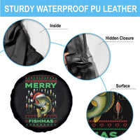 Funny Merry Fishmas Ugly Sweater Spare Tire Cover Fisherman Christmas Gift - Wonder Print Shop