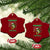 Funny Merry Fishmas Ugly Sweater Ceramic Ornament Fisherman Xmas Gift - Wonder Print Shop