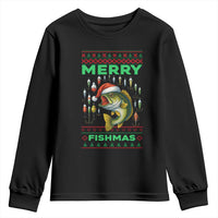 Funny Merry Fishmas Ugly Sweater Youth Sweatshirt Fisherman Christmas Gift - Wonder Print Shop