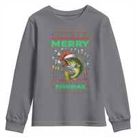 Funny Merry Fishmas Ugly Sweater Youth Sweatshirt Fisherman Christmas Gift - Wonder Print Shop