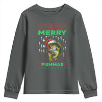Funny Merry Fishmas Ugly Sweater Youth Sweatshirt Fisherman Christmas Gift - Wonder Print Shop