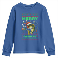 Funny Merry Fishmas Ugly Sweater Youth Sweatshirt Fisherman Christmas Gift - Wonder Print Shop