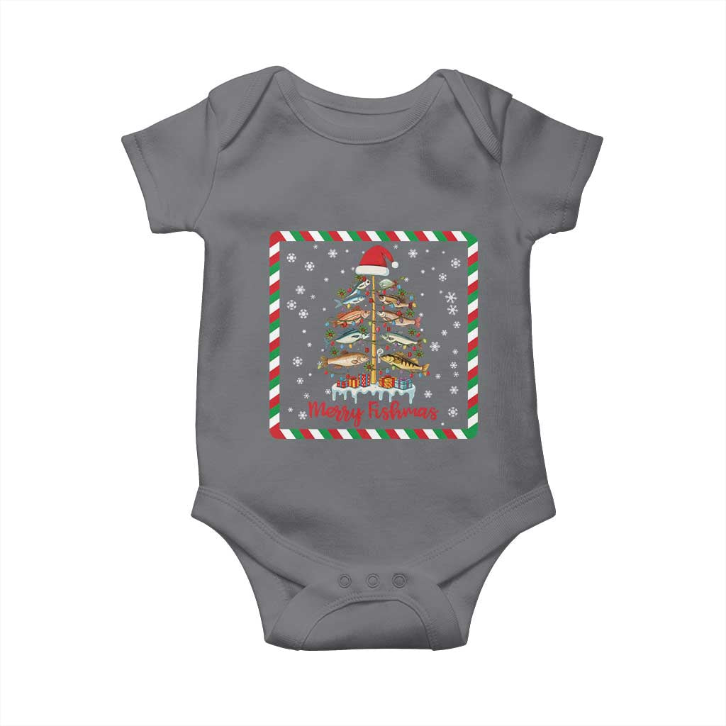 Merry Fishmas Baby Onesie Funny Xmas Fishing Lover Gift - Wonder Print Shop